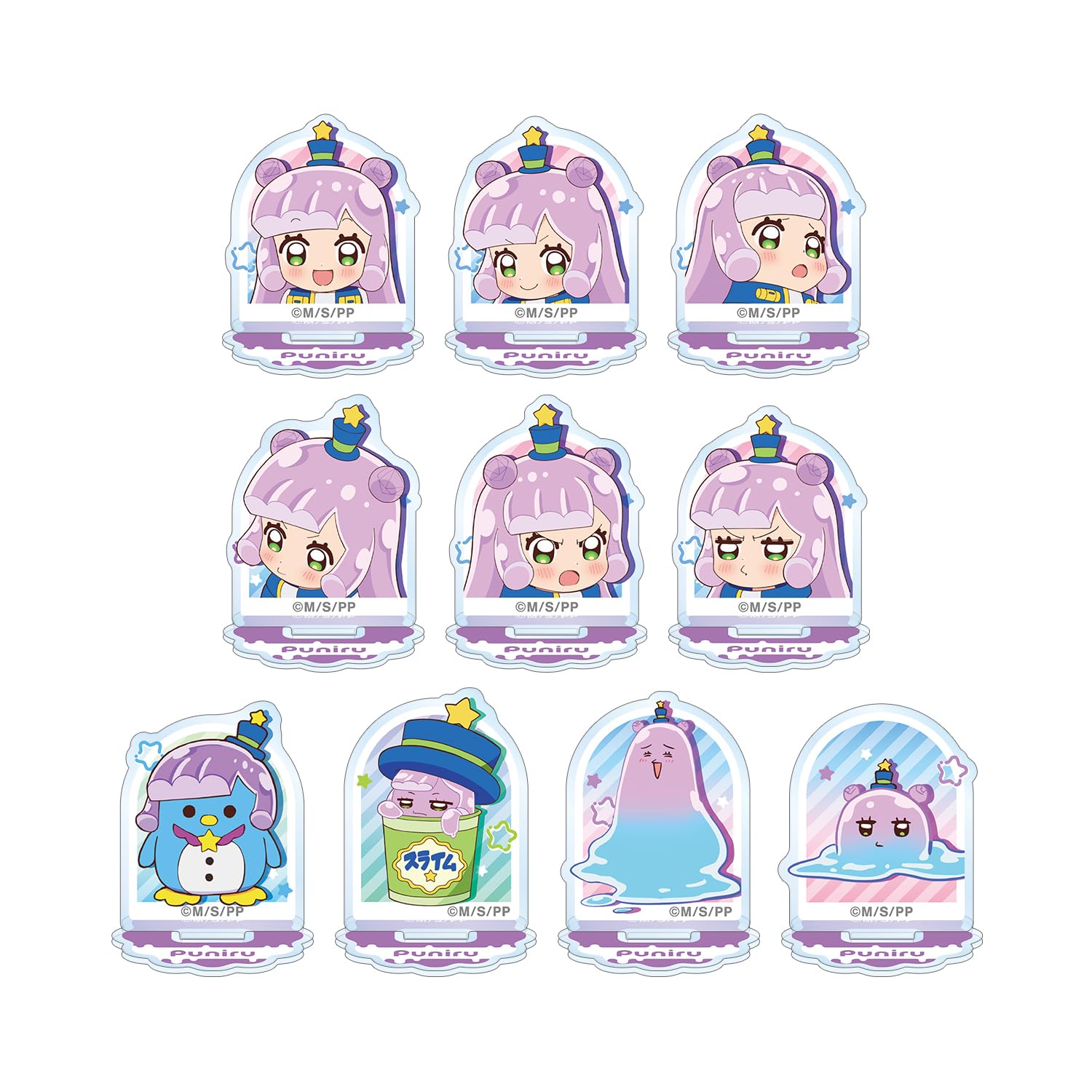 

TV Anime is a Cute Trading Puniru Only Mini Acrylic Stands Box of 10 Puniru Slime