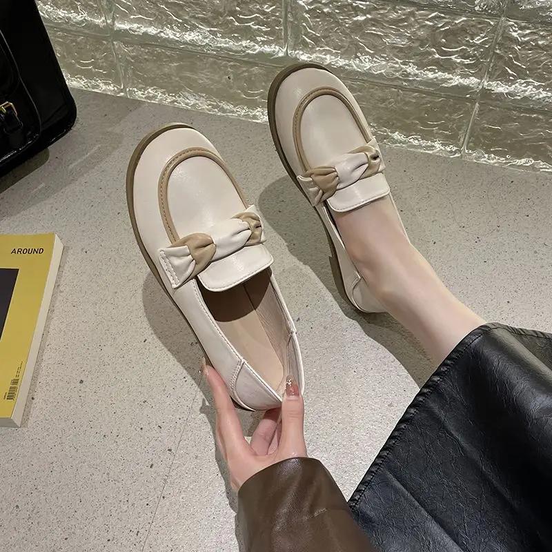 Fashion Pearl Ladies Footwear Round Toe Moccasins Women's Flat Shoes Shoe Elegant and Fashionable Low Price Non Slip On Offer Social Y2k
