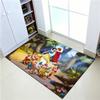 Cute S-snow W-White Carpet Bathroom Anti-slip Mat Door Mat Home Decoration Mat Entrance Door Mat Scratch-resistant Door Mat