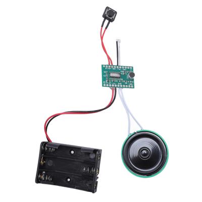 Sound Recorder Module with Speaker 4 Minutes Recordable Light Activated Loop Playback Voice Recording Module Chip for