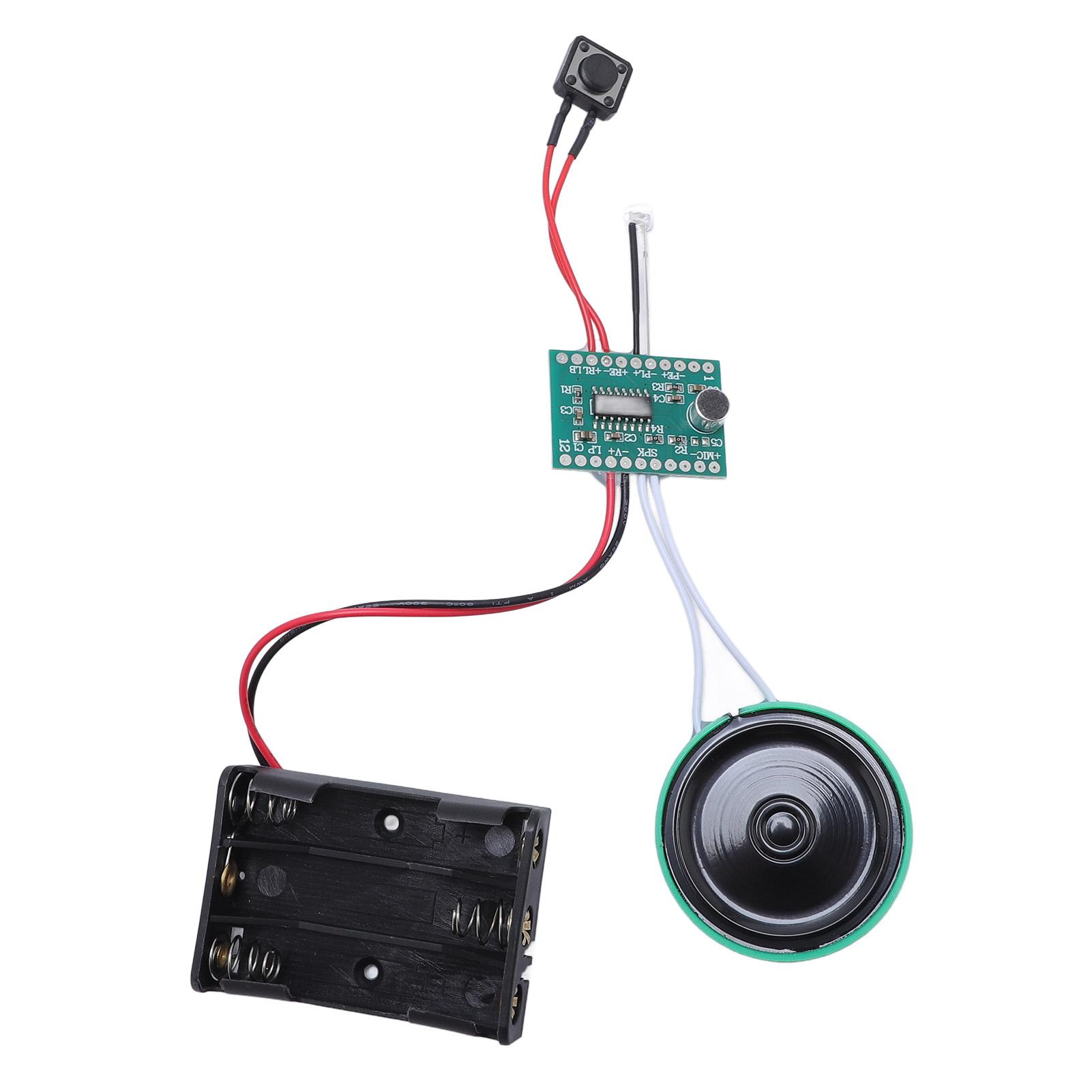 

Sound Recorder Module with Speaker 4 Minutes Recordable Light Activated Loop Playback Voice