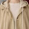 Women's British Style Hooded Mid-Length Trench Coat