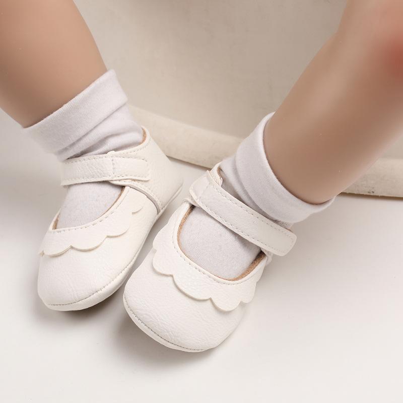 Spring and Autumn Fighting 0-1 Years Old Baby Learn Stews Soft Waves Baby Shoes Semi-Plastic Bottom Princess Shoes