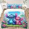 Lilo Stitch Adventure Print 3Pcs Bedding Setduvet Cover With 2 Bedropillowcase Home Birthday Gift