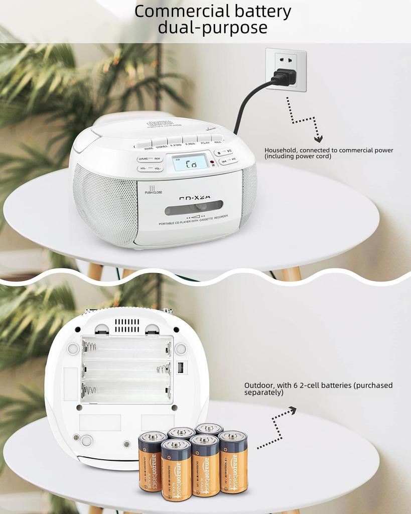 Grenzüberschreitende Bluetooth Boombox: CD/USB/Radio/MP3-Player