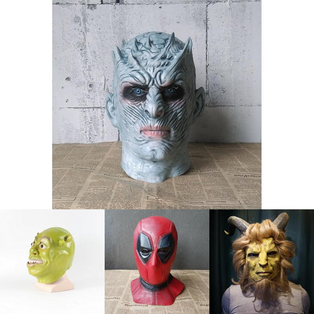 Cosplay Latexhandschuhe für Kostüm mit Black Panther Design