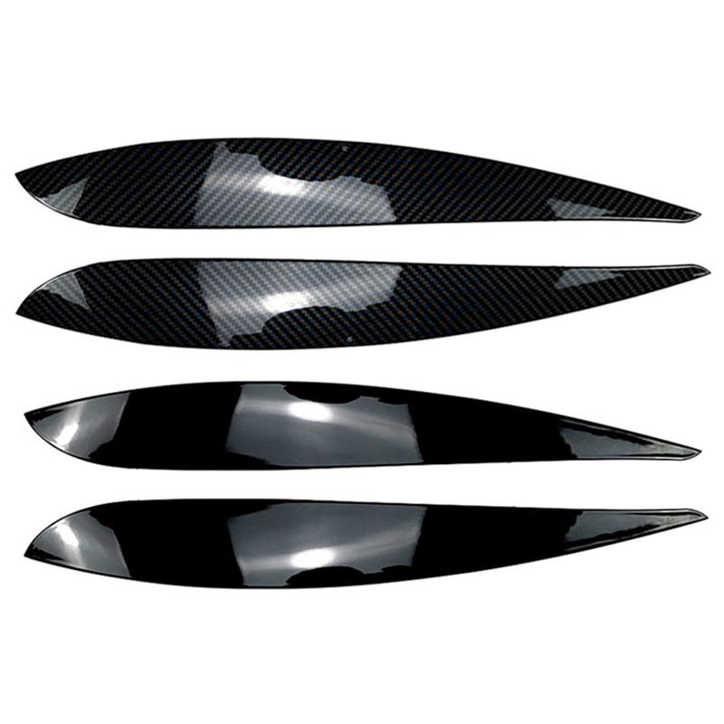 2 pezzi Per Volkswagen VW POLO 4 MK4 9N 9N3 2005-2009 Copertura Decorativa Sopracciglia Palpebre Fari Anteriori Auto Styling Palpebra Lampada Fari