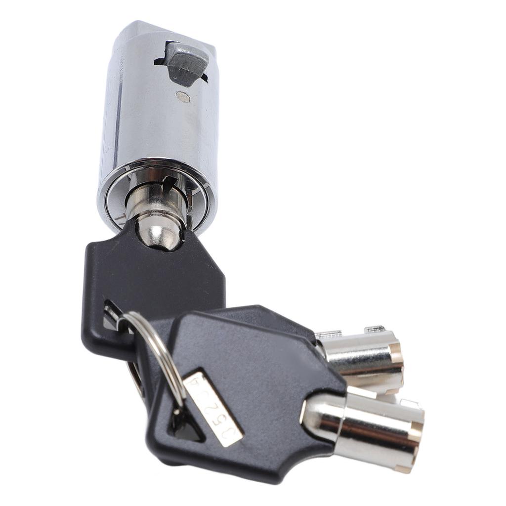 Vending Machine Lock and 3 Key Zinc Alloy Anti Theft Tubular Key Lock for Vending Machine Safe