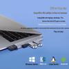 Aluminum Laptop Docking Station: 4-in-1 USB 3.0 Hub with Type-C Interface