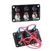 3 Gang/6 Gang Toggle Switch Panel 12V/24V On/Off Rocker Toggle Switch with 10A Fuse Racing Cars RV Camper Marine Boat Yacht