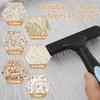 2 Peças Rastelo de Carpete com Cabo Dentes de 2 Fileiras Escova de Tapete Manual Escova de Limpeza de Pelos de Animal Ferramenta Ergonômica para Restauração de Carpete Fofo