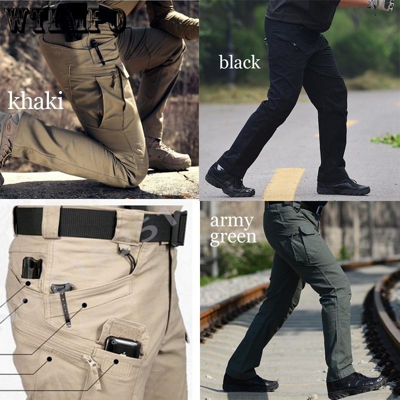 Men's Combat Outdoor Sports Trekking Pants Tactical Military Sweatpants Fighting Multi-pocket Pants IX9 City Tactical Cargo Pants
