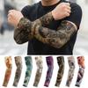 Ice Fabric Arm Cover Breathable Camping Moto Sleeve Fashion Flower Arm Sleeves  Outdoor Sports