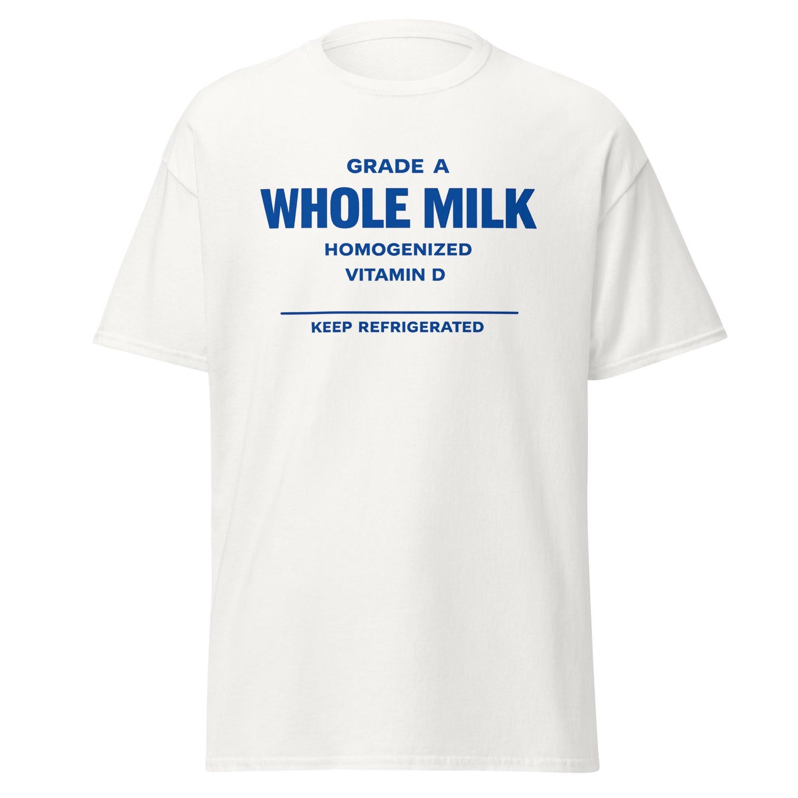 Milk Shirt Costume - Funny Whole Milk Carton T-Shirt Costume For Parties And Halloween - Unisex XL