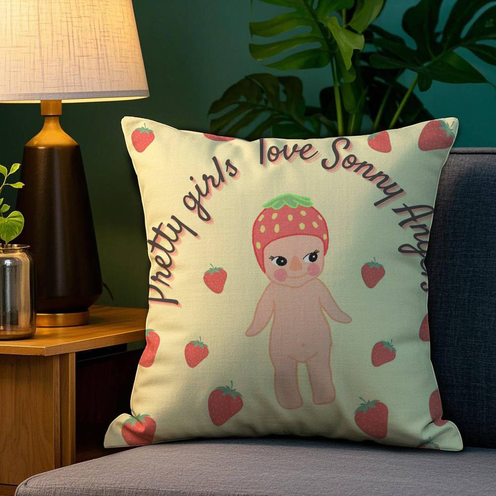 Cartoon Hot S-Sonnies Pillow Case Plush Fabric Soft Double Sided Print Sofa Cushion Cover Throw Pillow Covers