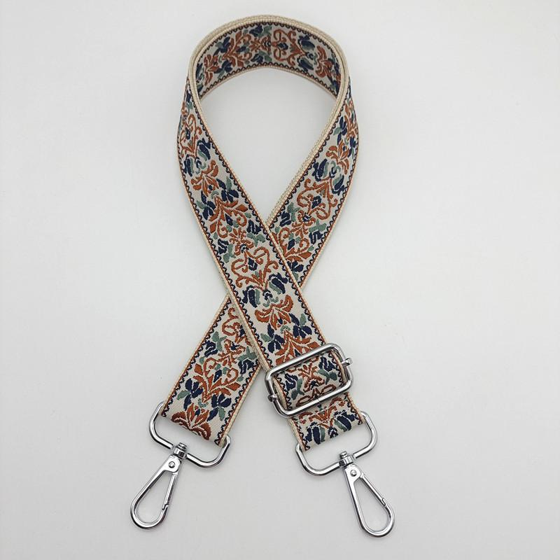 Color Ethnic Style Embroidery Bag Strap Thickened Messenger Backpack Replacement Bag Accessories Adjustment Wide Shoulder Strap