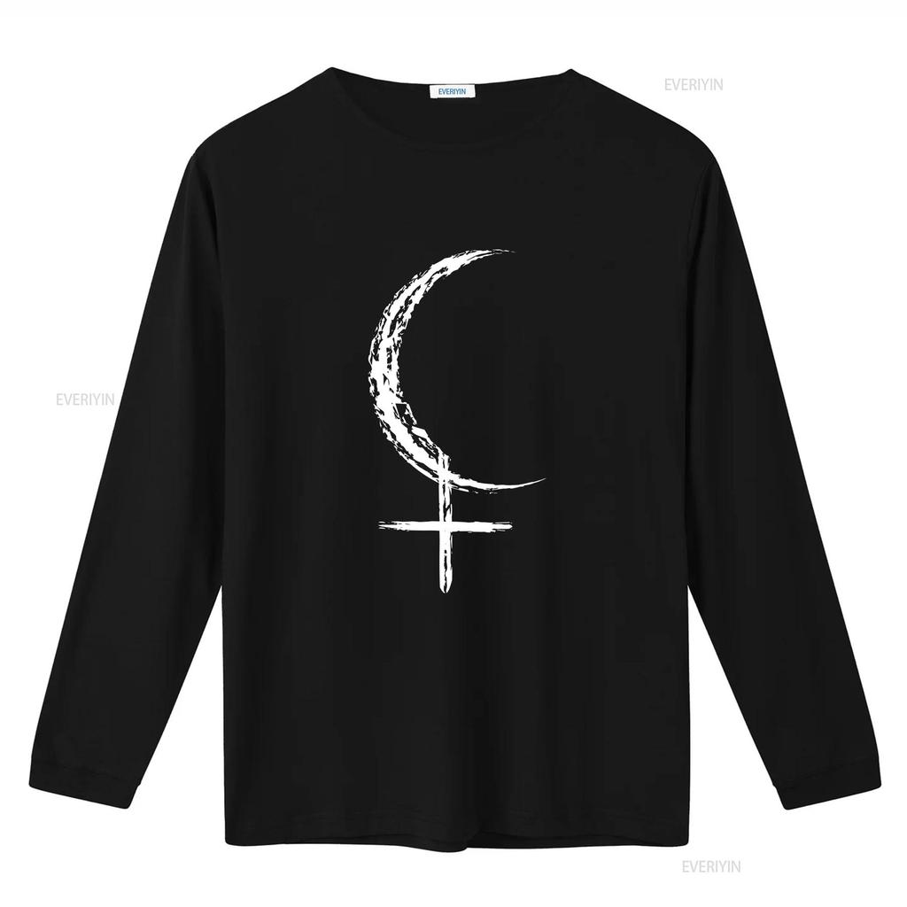 Lilith Symbol T Shirt Black Moon Witchy Jersey  vintage Washed Breathable Unisex Stylish fashion streetwear