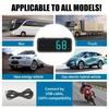 2024 Mini LED Digital Speedometer GPS Car HUD Head Up Display MPH/KMH Universal