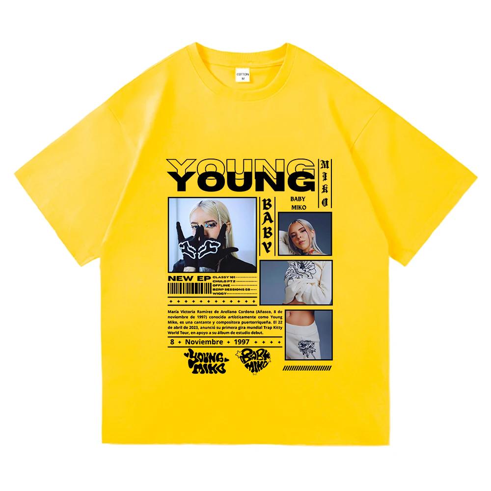 Young Miko Baby Miko 2025 T Shirt Funny Fashion Men/women Clothing Harajuku Summer Tops Vintage Unisex Cotton Graphic T Shirts