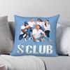 S Club  Band Pillowcase Polyester Linen Velvet Pattern Zip Decorative Pillow Case Sofa Seater Cushion Cover