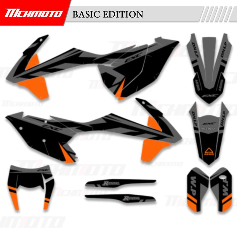 MCHMFG Graphics Backgrounds Decal Stickers Kit For KTM 125 250 300 350 450 SX SXF 2016 2017 2018 EXC EXC-F XCW 2017 2018