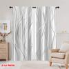 2pcs Clearance  Curtains cloth Striped Durable 100% Polyester Fabric  Without Electricity Family Party Decoration Suitable