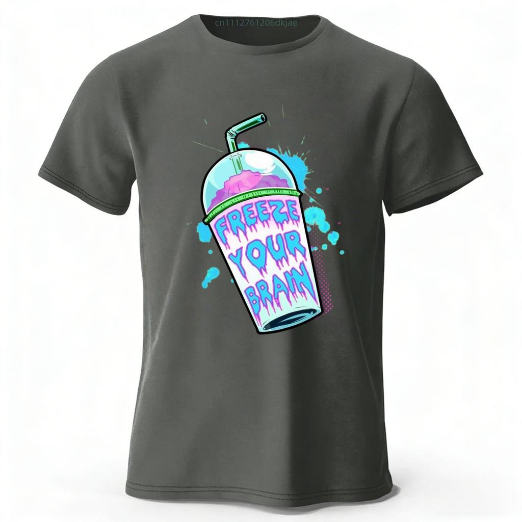 Summer Carnival Cotton Printed ShortSleeve TShirt  Mens Daily Street Casual Trendy Tee PlusSize Loose Running Sports Top