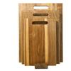 Portable Solid Wood Cutting Boards Rectangle Natural Color Kitchen Chopping Board Smooth with Handle Chopping Block Kitchen Tool