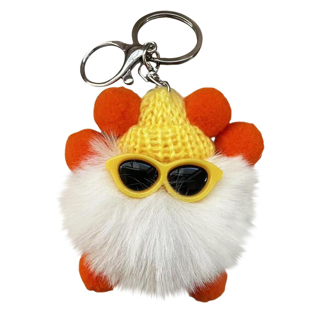 Fuzzy Spherical Keychains, Fuzzy Bag Pendants, Cute Pendants