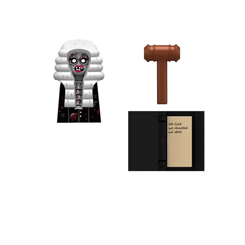 

Жах Хелловін Військовий Ходячі мерці Солдат Екшн-фігурки Будівельний блок Армія Піхота Шолом Зброя Цеглинки Дитяча іграшка Подарунок