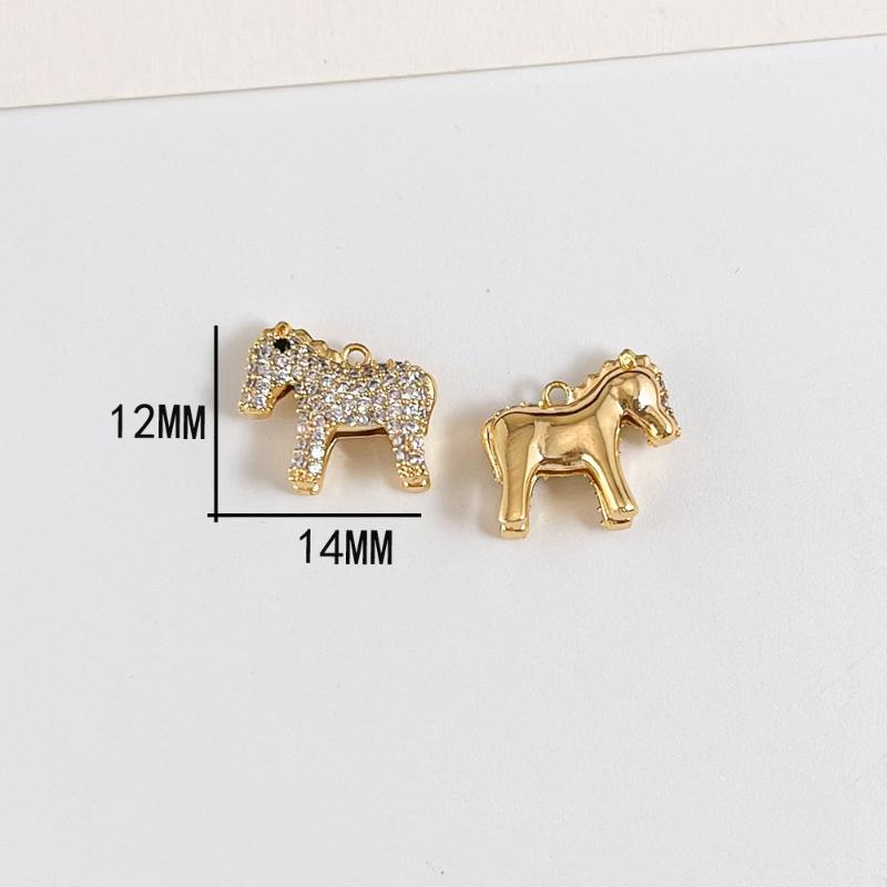 1PCS Pony Pendants Animal Horse Charms DIY Handmade Necklace Earrings Bracelet Jewelry Accessories Making Supplies