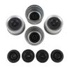 1.98in Trailer Axle Dust Cap with 4 Rubber Plugs Metal Trailer Axle Bearing Grease Covers Replacement for Dexter 2000 to 3500 Lbs Axles