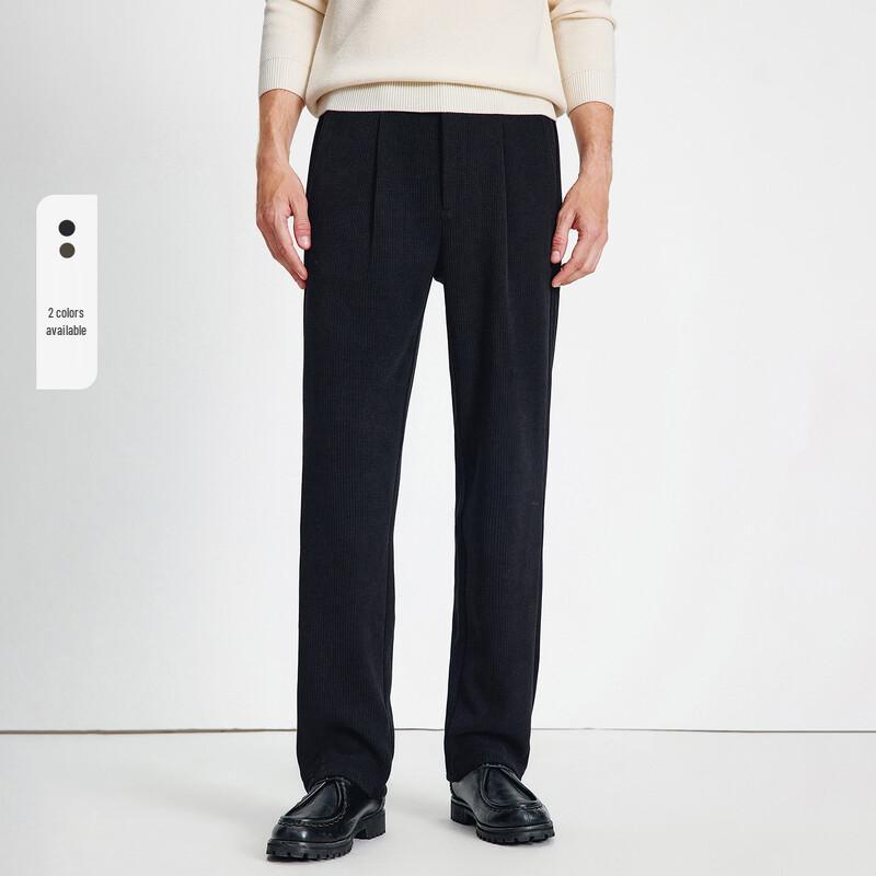 Navigare Men's Fleece Lined Straight Fit Casual Pants