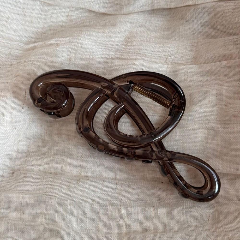 Non-Slip Musical Note Hair Clip Solid Color Shark Clip Headwear Hair Claw Clips  Hair Accessories