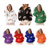 Hooded Sweatshirt for Women Half Zip Oversized Hoodies with Sequin Rugby Print Fall Casual Pullover Tops with Pockets