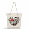 Leopard Print Print Thick Rope Single-shoulder Beach Bag 7276 CLE