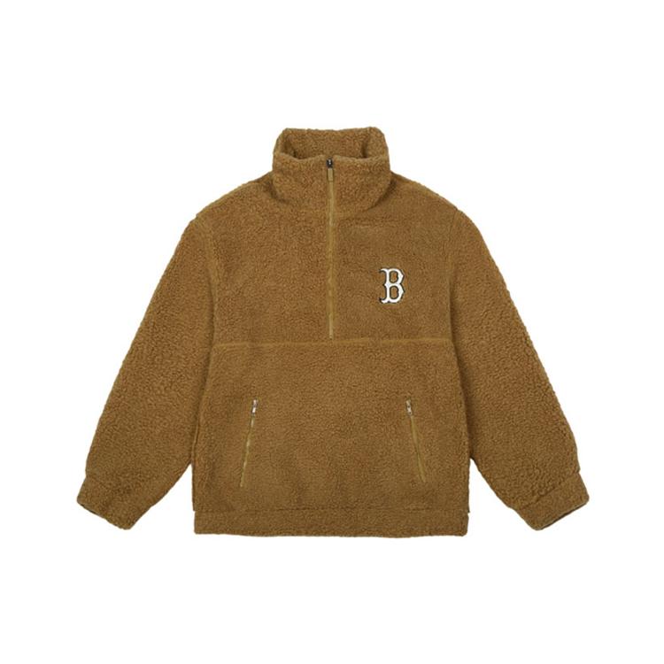 MLB Sweatshirts Unisex Brown Stand Collar Moderate Regular 31MTF3061-43A M