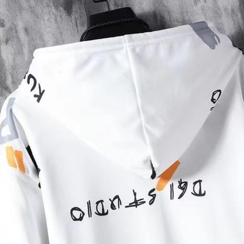 Men's Zipper Sweater Suit Hooded Sweater Youth Sportswear Suit