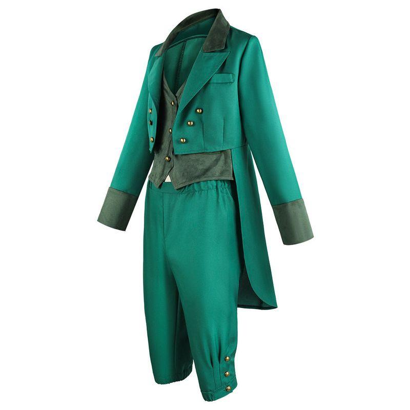 Cross-Border Foreign Trade Cosplay Costumes St. Patrick's Day Irish Leprechaun Irish Swallowtail Uniform Cosplay Stage Performance