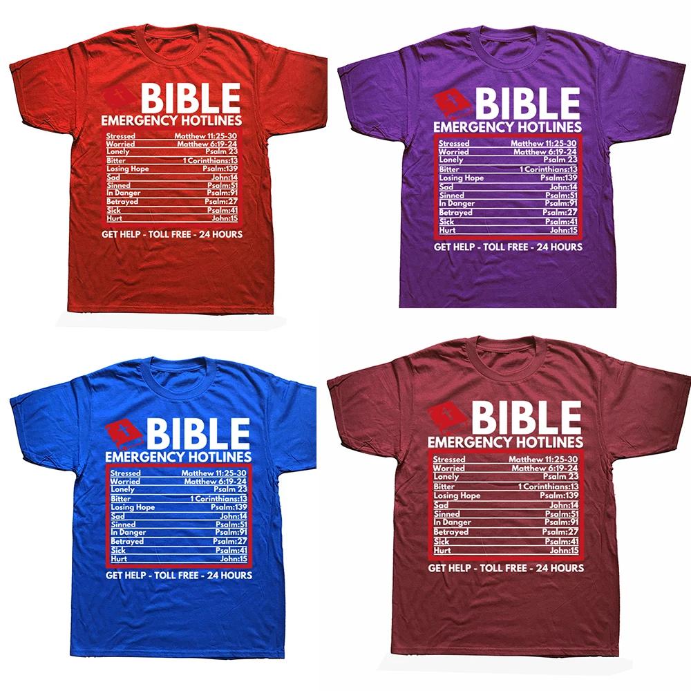 Bibel Notrufnummern Lustige Christliche Jesus Gott T-Shirts Sommer Stil Grafik Streetwear Kurzarm Geburtstagsgeschenke T-Shirt
