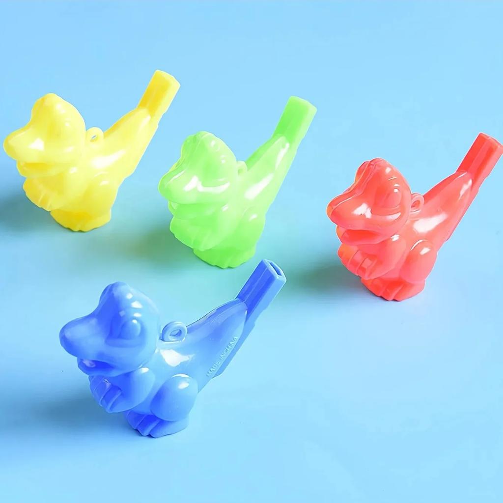 2pcs-Cute Dinosaur Shape Water Bird Whistle Pet Dog Training Recall Attracting Random Color