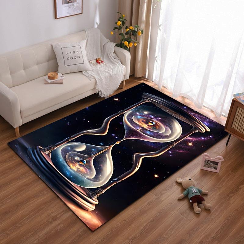 

Galaxy Hourglass Print Carpet with Cosmic Design for Living Room Decor Suitable for use as an anti-slip for living room bedroom sofas 40x60cm( 15x23in )