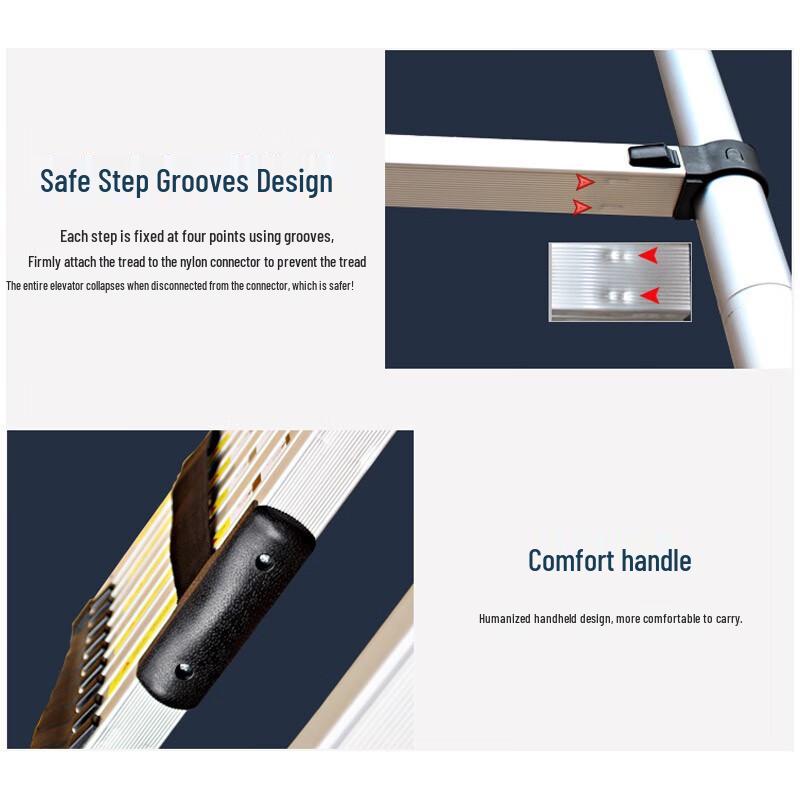 Wanzun Aluminum Alloy Multi-functional Telescopic Folding Ladder