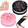 Set of 2 Squishy Biscuit Toys, Realistic Design, Ultra-Soft Slow-Rise Material, Mini Size Stress Relief Fidget Toys for Kids & Adults
