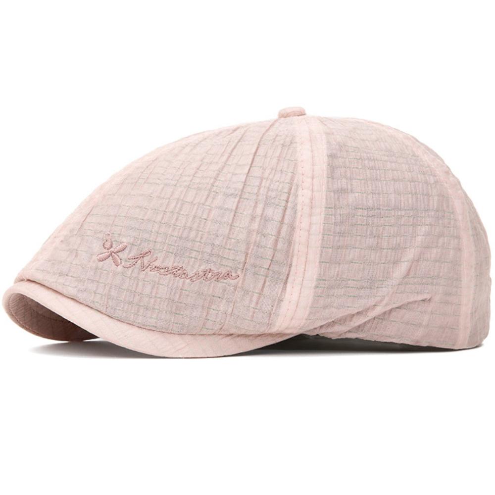 

HT5069 Beret Cap Men Women New Spring Summer Ivy Flat Cap Male Female Adjustable Octagonal Beret Hat Breathable Linen Mens Beret 55-60cm Adjustable