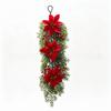 Faux Flower Artificial Pine Branch Wall-Mounted Hanging Ornament Christmas Hanging Vine  Home Party