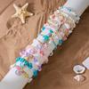 Bohemia Starfish Conch Beads Bracelet For Women Handmade Irregular Crystal Stone Beaded Bracelet Summer Beach Party Jewelry Gift