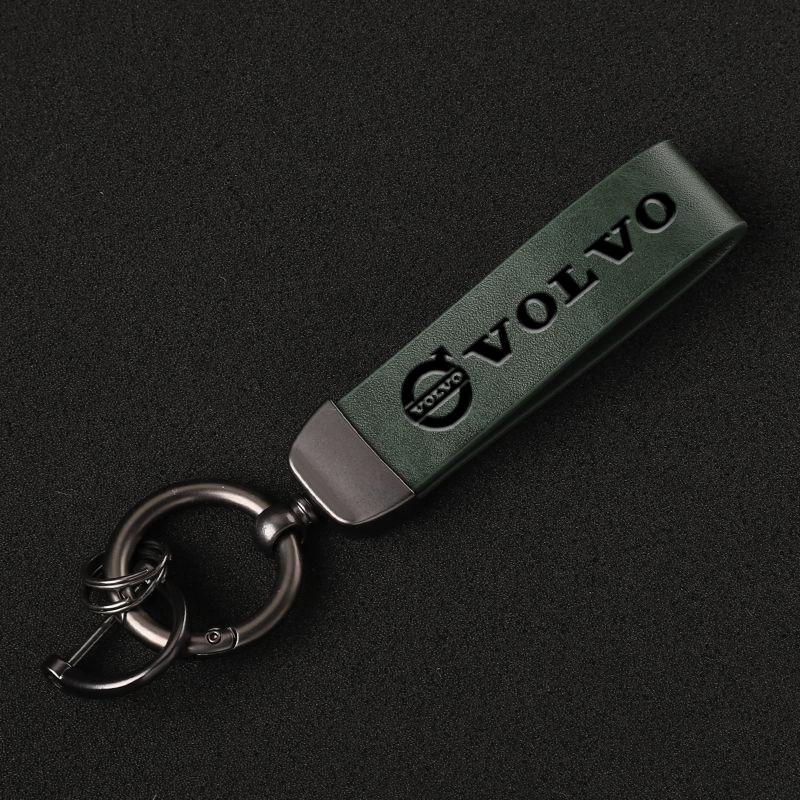 Retro Car Keychain Leather Key Chains Auto Accessories For Volvo XC90 V90 V60 XC60 V40 S80 S60 S90 C40 XC40 V70 XC70 C30 Rdesign