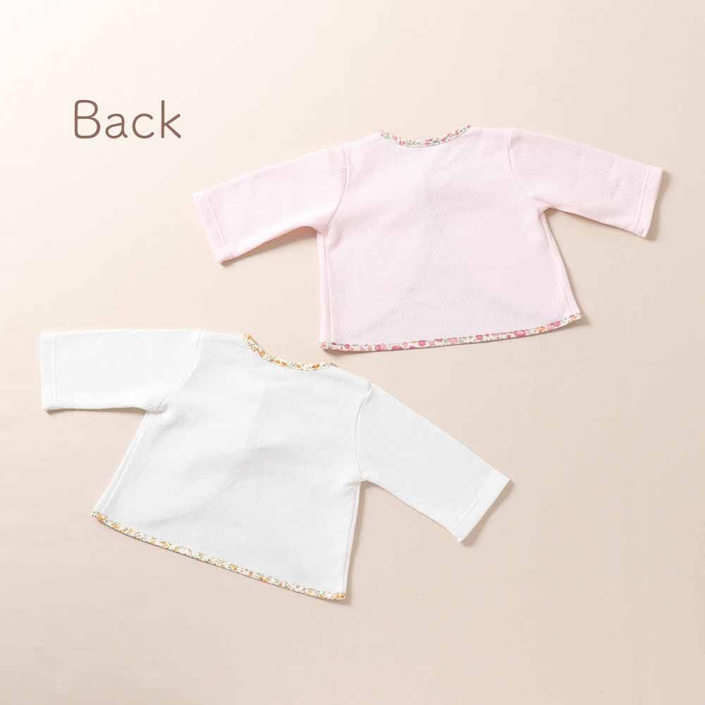 Cream de Coco Made in Japan Diamond Face Floral Print Cardigan for Newborns and Perfect for Fall and Cute Floral Stylish Outerwear for Sizes and