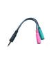 Microconnect Audiokabel 2 x 3,5 mm 0,25 m